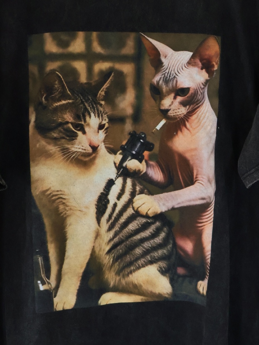 Hairless Cat Ink Tattoo T shirt